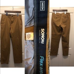 Men’s dark khaki dress pants